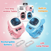 2Pcs Kids Electric Walkie Talkie Watch