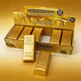 Gold Bar Squishy Stress Relief Fidget Toy pack of 1