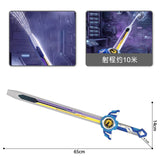 Kids Water Spray Sword Toy by KidoKraze, featuring a colorful plastic sword with a water spray nozzle for outdoor play.