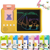2-in-1 Kids Smart Flash Card Reader & LCD Writing Tablet