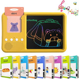 2-in-1 Kids Smart Flash Card Reader & LCD Writing Tablet