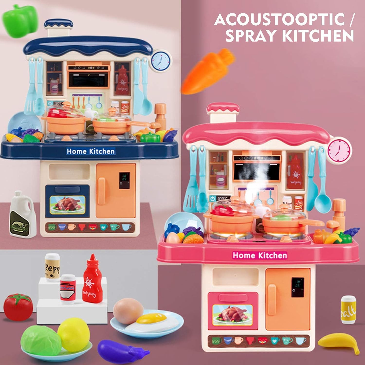 32 Piece DIY Kitchen play house for Girls - KidoKraze