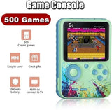 KidoKraze G5 handheld game console with 500+ retro games, featuring a compact design suitable for one player.