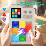 Electronic Brain Teaser Slide Puzzle Game – 1000+ Challenges Klotski Puzzle with LED Display