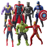 Spider-Man figure, Hulk toy, Iron Man action figure, Avengers 6-pack.