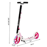 LuminaGlide Pro | Foldable LED Kick Scooter with Dual Braking System