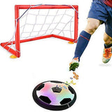 Indoor Hover Soccer Ball Set - LED Light Up Air Football with Goal Posts for Kids