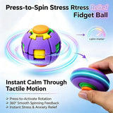 Colorful 3D Printed Press Fidget Spinner Ball
