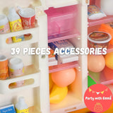 39Pcs Multi-functional Pretend Fridge