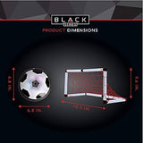 Indoor Hover Soccer Ball Set - LED Light Up Air Football with Goal Posts for Kids