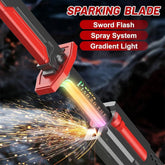 Led Laser Sword Toy With Spark Smoke