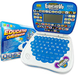 Kids educational laptop toy with colorful keyboard and mouse by KidoKraze, designed for learning and fun.