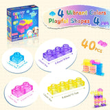 40 PCS Sensory Soft Gummy Blocks