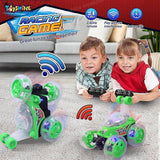 360° Stunt Rolling RC Car with LED Lights & Music