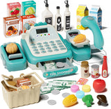 Kids Pretend Play Grocery Store Cash Register Toy Set-49 Pcs