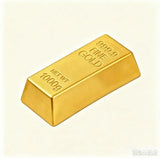 Gold Bar Squishy Stress Relief Fidget Toy pack of 1