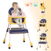 Convertible Station with Interactive Toy Bar & Locking Wheels