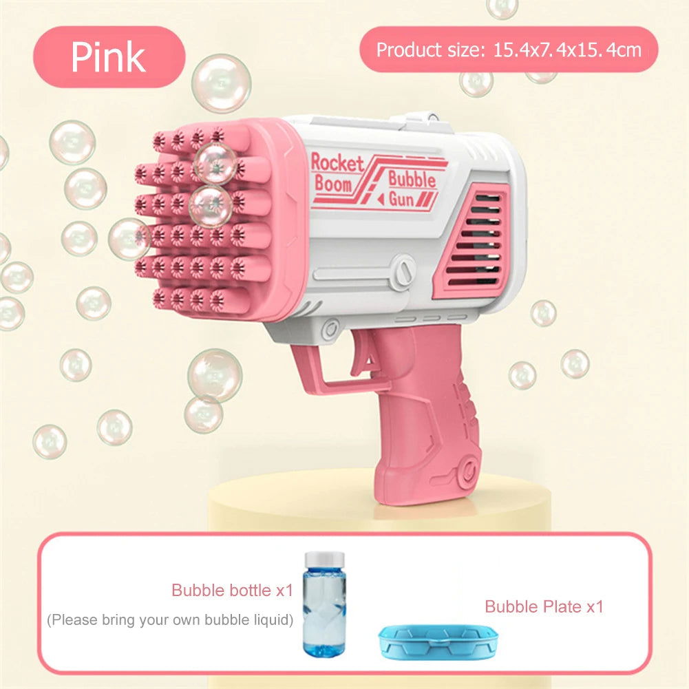 Bubble Machine Gun 32Holes Blaster For Kids - KidoKraze