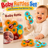 KidoKraze 3-piece suction cup spinner toy for kids, featuring colorful spinning toys with suction cups for easy play and entertainment