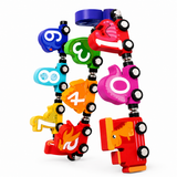 KidoKraze magnetic digital number train toy for kids with colorful numbered train cars and magnetic connectors for interactive play