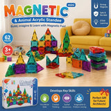 62 Pcs Magnetic Building Blocks Educational STEM Toy for Kids