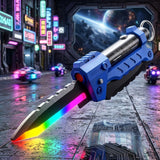 Lightning Folding Knife Blaster Toy with Soft Foam Bullets