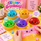 Viral Dumpling Glitter Squishy-Pack of 1