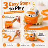DIY Magic Slime Track Car Toy