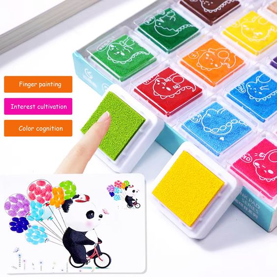 Kids Finger Painting Doodle Coloring Book - KidoKraze