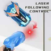 KidoKraze RC 2in1 laser wall climbing and ground car, featuring sleek design and remote control for indoor fun and stunt driving.