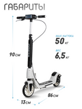 Adjustable Foldable Kick Scooter with Dual Brakes and Glowing LED Wheels
