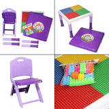 KIds Block Table With 2 Chair