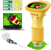 Kids Microscope 1000x Magnifier With 200 Megapixels With LED Photo Video Function