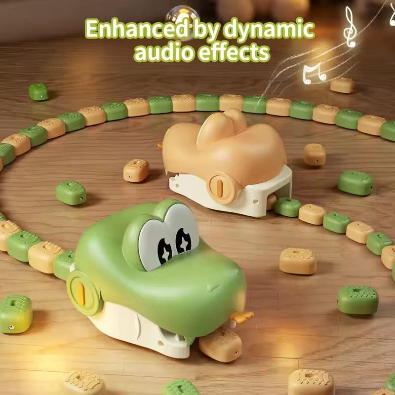 KidoKraze remote control snake toy for kids, featuring a colorful, flexible snake with remote control in hand.