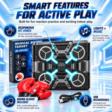 KidoKraze smart music boxing target toy with colorful punching pads and sensors for interactive boxing play.