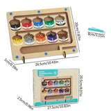 Wooden Magnetic Color Counting Sorting Maze - KidoKraze