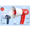 Multifunctional Megaphone Bubble Blower Toy with Voice Recorder & Music