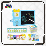 2-in-1 Kids Smart Flash Card Reader & LCD Writing Tablet