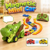 RC Dinosaur Eating Car Mini Magnetic Cars 6 pieces