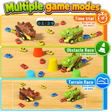 RC Dinosaur Eating Car Mini Magnetic Cars 6 pieces