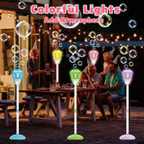 Bubble Torch Fun Garden Lamp Toy with LED Lights