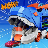 2 in 1 Foldable Dinosaur Truck