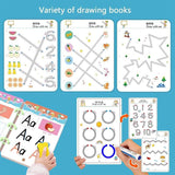 Reusable Educational Tracing Work Book for kids 64 Pages