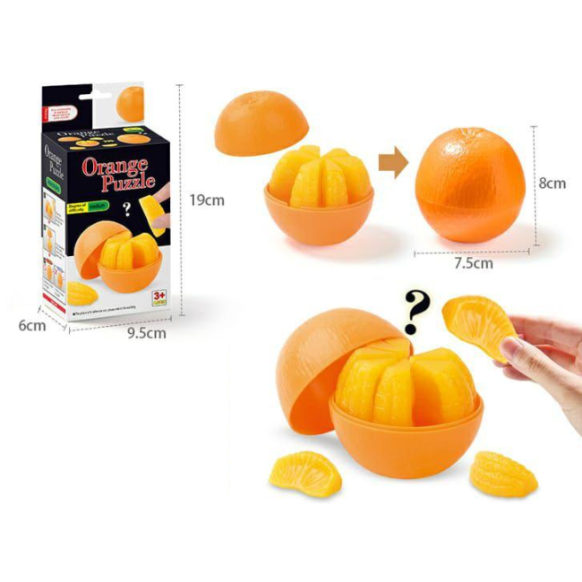 3D Orange Shape Funny Puzzle Toy