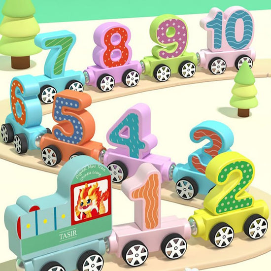 Magnetic Digital Number Train Toy For Kids