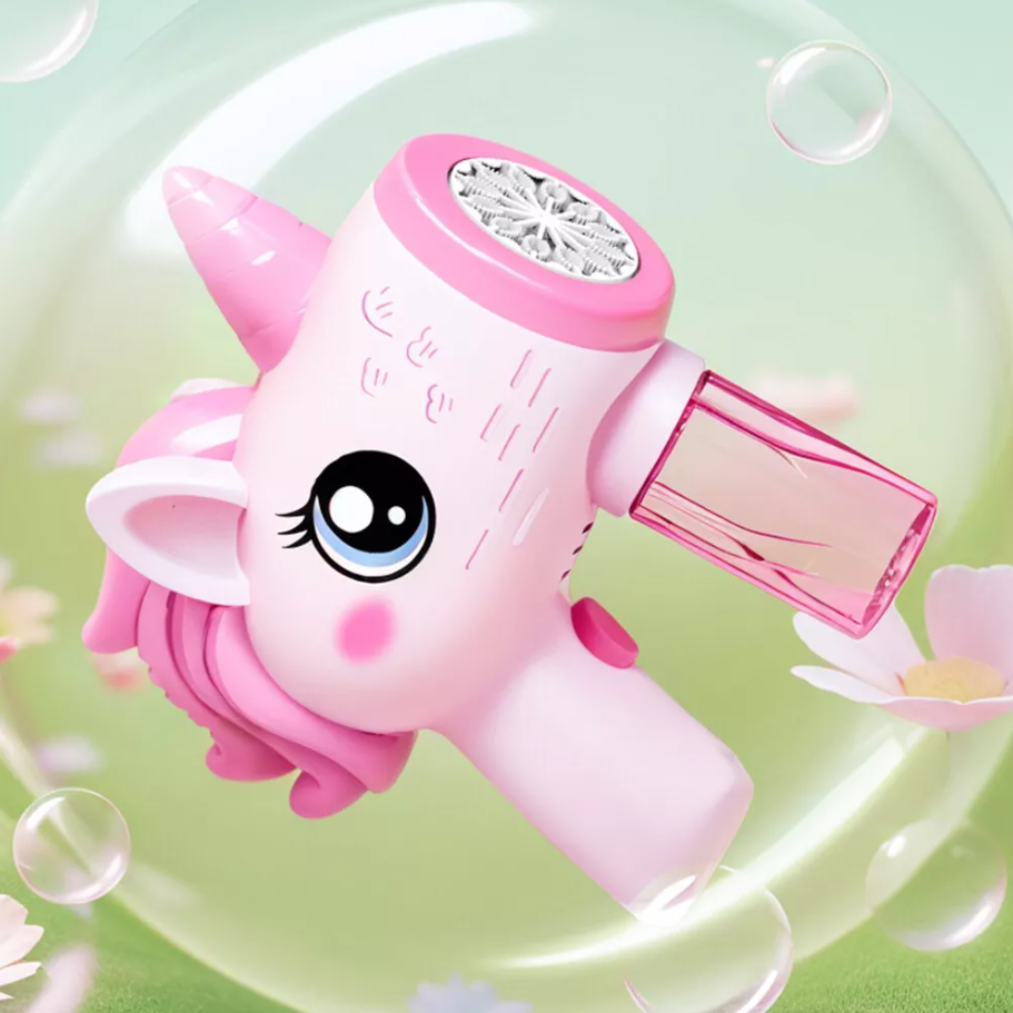 Electric Unicorn Colorful Bubble Gun
