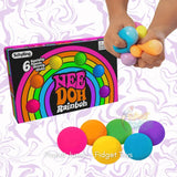 NeeDoh Rainbow Groovy Globs Pack of 6