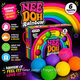 NeeDoh Rainbow Groovy Globs Pack of 6