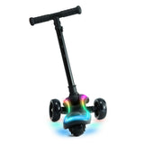 Premium 3-Wheel Foldable Kids Scooter with RGB Rainbow LED Deck & Flashing Wheels