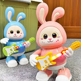 Lightning & Musical Cute Dancing Guitar Bunny